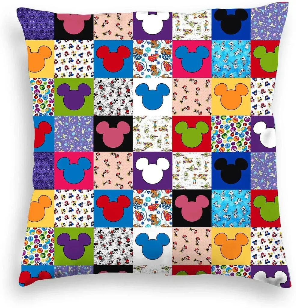 Federa Cuscino Disney Topolino Topolino Minnie Copricuscino per Divano Soggiorno Adatta per Decorazione Casa Camera da Letto Stanza