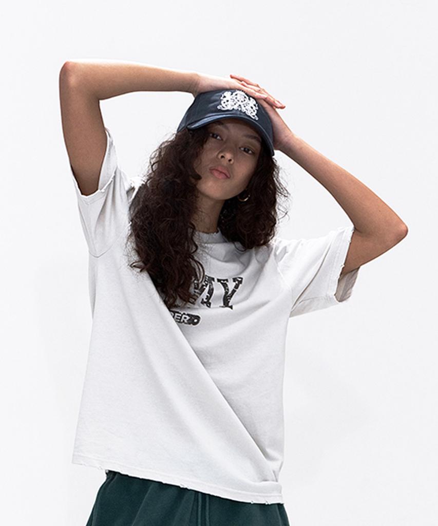 ERER [Un] Army Graffiti T-Shirt Beige