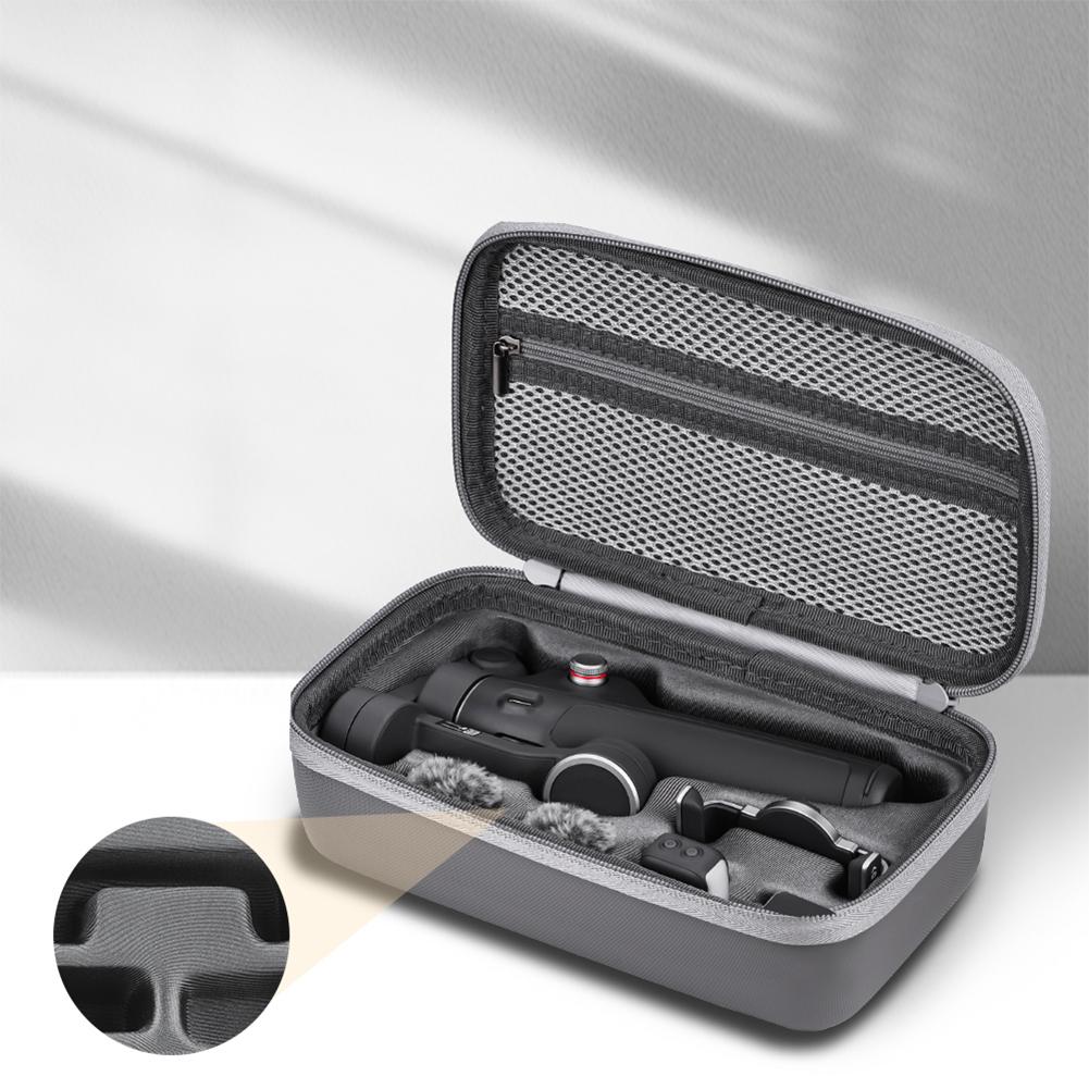 Carrying Case for DJI Osmo Mobile 7/7 Pro Portable Storage Bag Shockproof Travel Case with Mesh Pocket Handheld Gimbal Accessory
