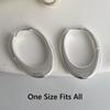 Hollow Minimalist Earrings Stylish Sterling Silver Earrings Oval Hoop Earrings  for Women