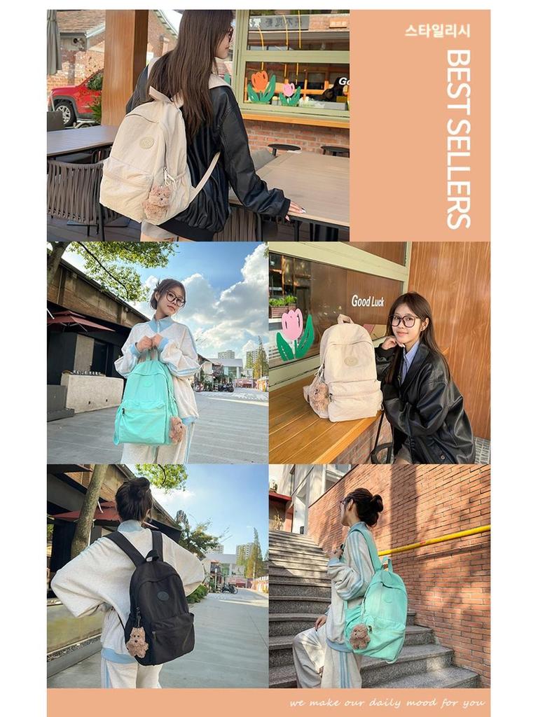 Minimalist Japanese-Style Lightweight Backpack - Unisex Commuter & College Travel Bag