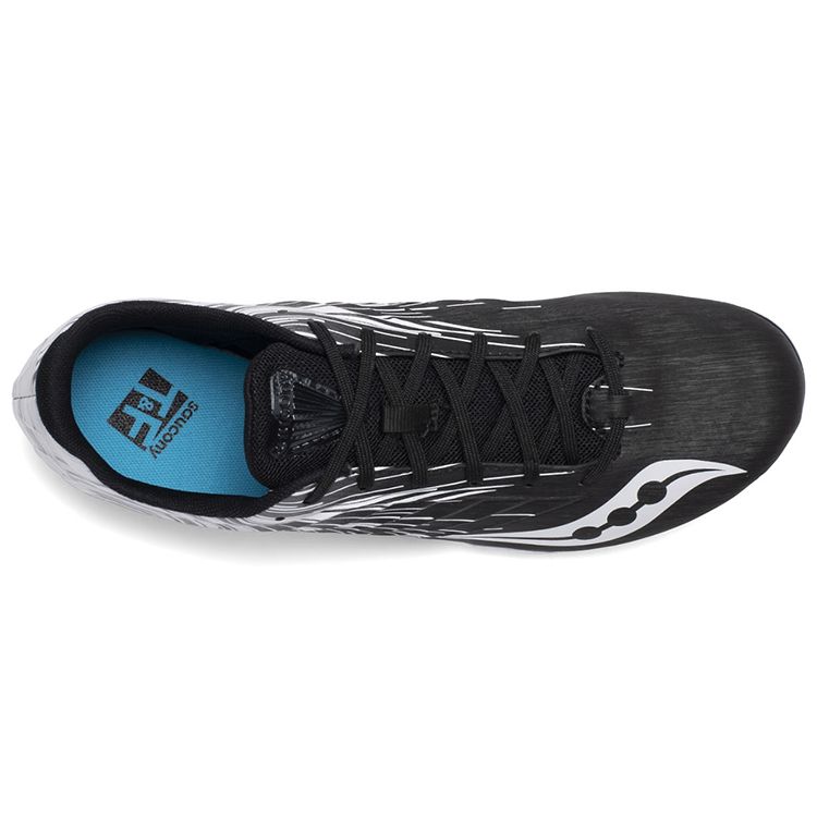 SAUCONY Spitfire 5 Long Distance Outdoor Low Top Running Shoes Men Sneaker Black White S29055-6