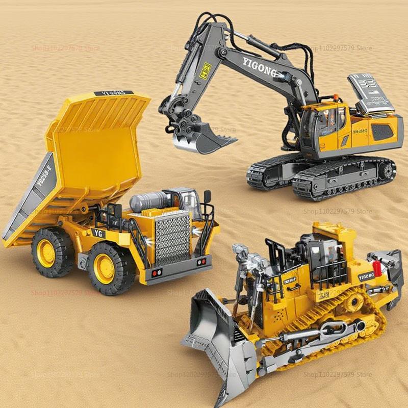 Children 2.4Ghz RC Car Toys Remote Control Excavator Dump Truck Bulldozer Electric Kids Gift Racing Vehicle for Boys Girl Age 6+