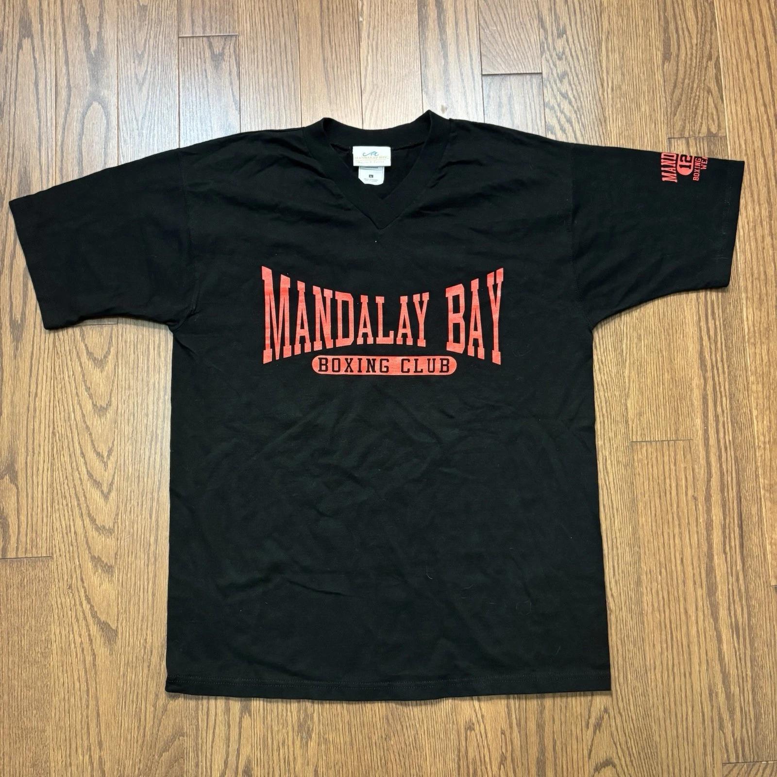 

Винтажная черная футболка Боксерского клуба Mandalay Bay Боевые единоборства ММА Мужская L 4XL