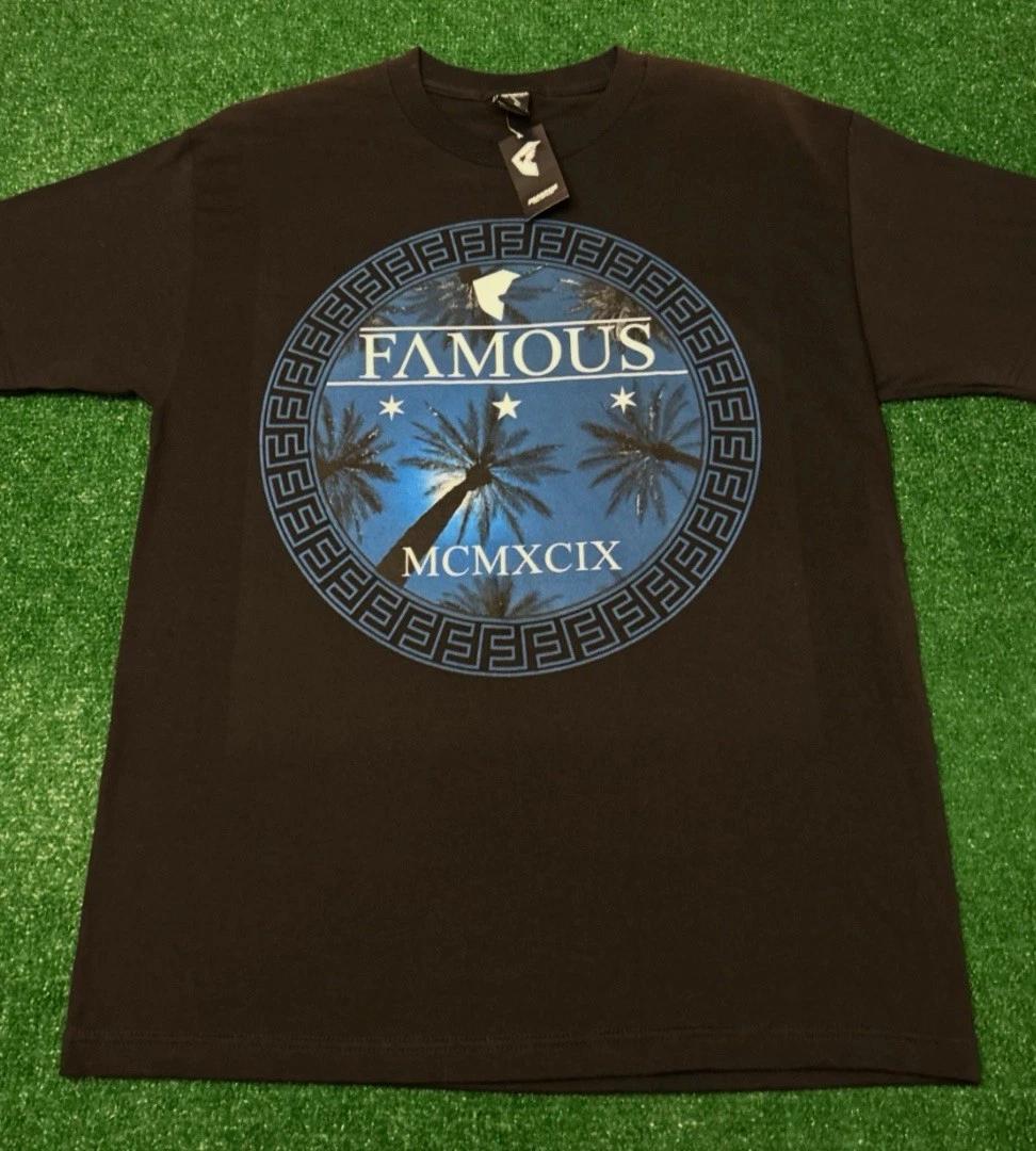 Vintage Y2K Famous Stars And Straps Palm Tree Logo Shirt Large NWT Travis Barker XL