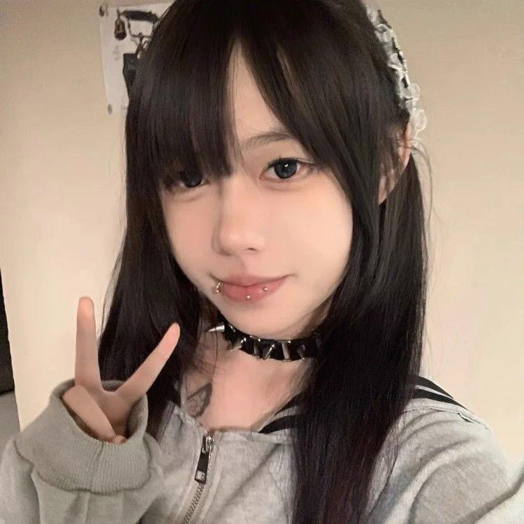 Collar Collarbone Chain Punk Goth Necklace Japanese Shibuya Splicing Rivet Collar Choker