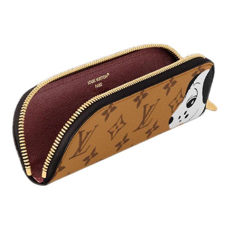 Louis Vuitton X Sun Yitian Collaboration Iconic Print Zippered Canvas Storage Bag Women bags Brown GI1112