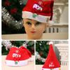 3Pcs Christmas Hat Light Up Led New Year Cap Snowman Elk Santa Claus Hats For Children Xmas Gift Decoration