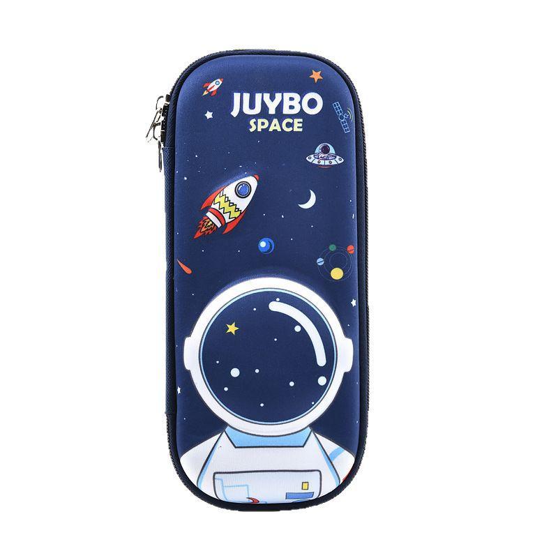 3D astronaut pencil case stationery case for primary school students, men and women, large-capacity cartoon space pencil case