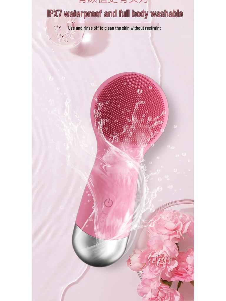 Electric Silicone Facial Cleansing Brush & Pore Cleaner