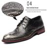 2025 Men's Crocodile Pattern Leather Shoes - Business Korean British Style, Formal Fashion for Youth & Weddings
