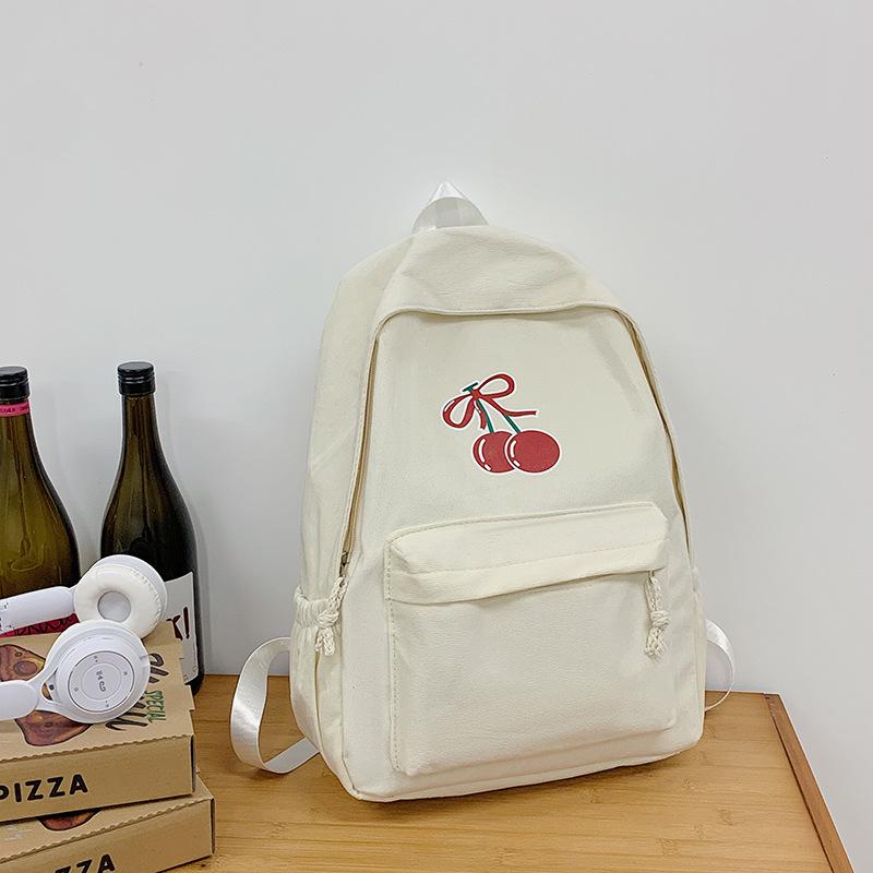 

Модный универсальный рюкзак для девочек, новый студенческий, большой вместимости, школьная сумка, нишевый, для досуга и путешествий белый