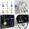 Cute Cartoon Egg Flower Keychain Lightweight Acrylic Summer Style Bag Charm For Women Girls Kids Durable Decorative Accessory
