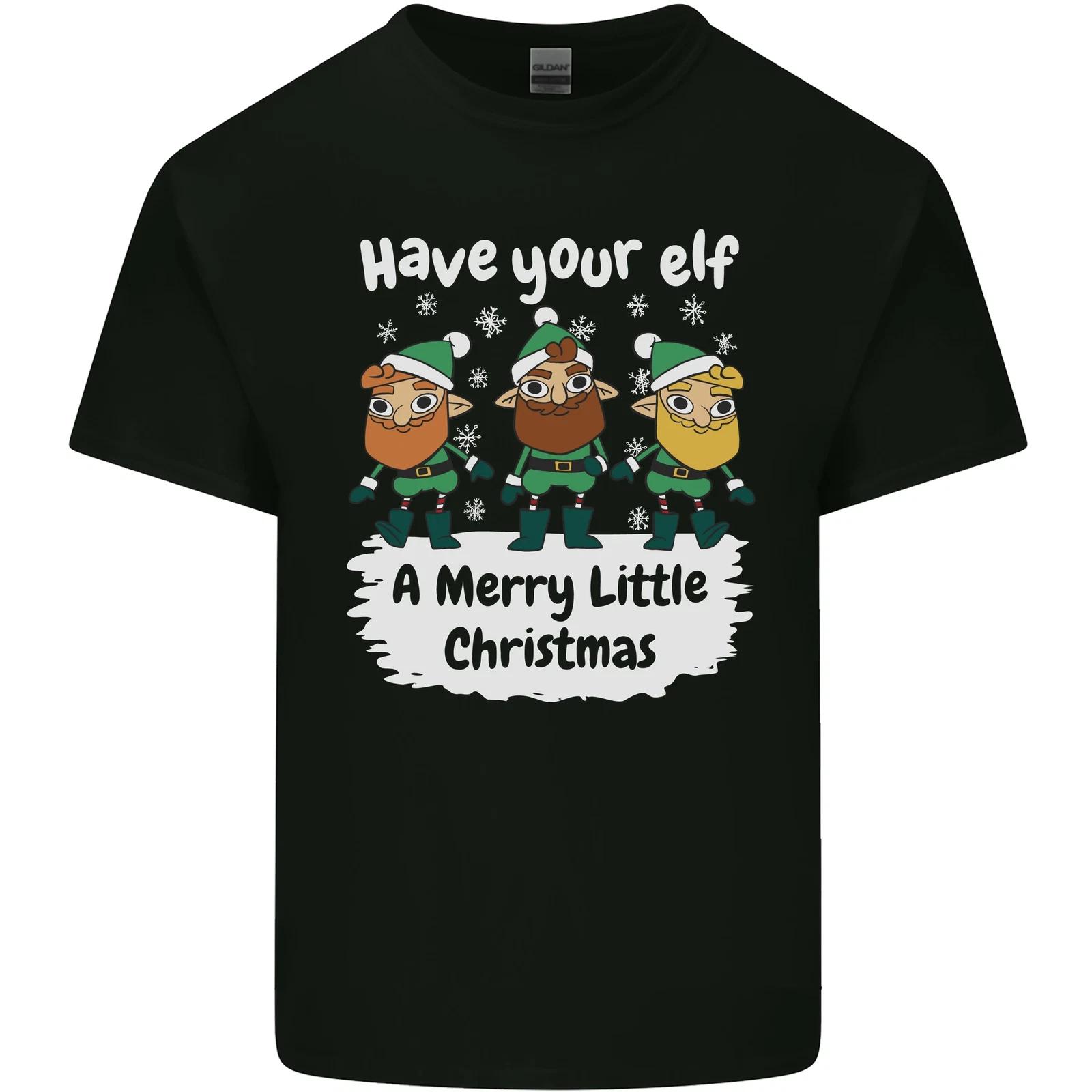 Have Your Elf a Merry Little Christmas Kids T-Shirt Childrens S