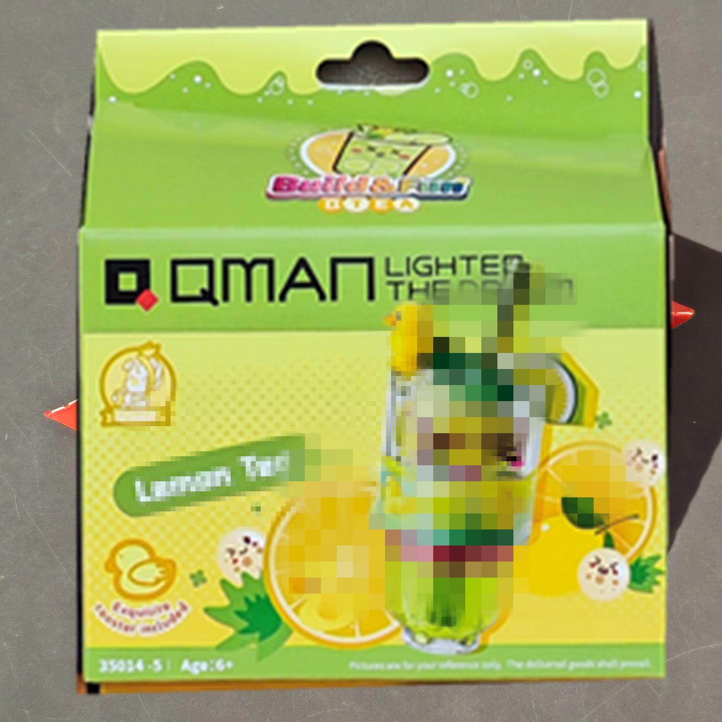 Qimeng Building Blocks: Mango Pomelo Sago Milk Tea Shop Toy for Kindergarten Kids