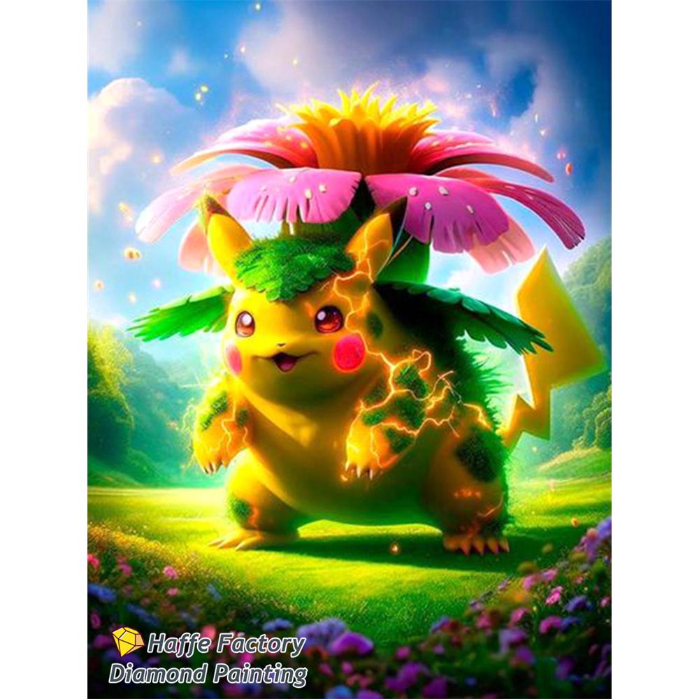 Magische Elf Snorlax Squirtle Diamond Painting Kunst Diy 5d Cartoon Eeveee Charmander Kruissteek Mozaïek Huisdecoratie Cadeau