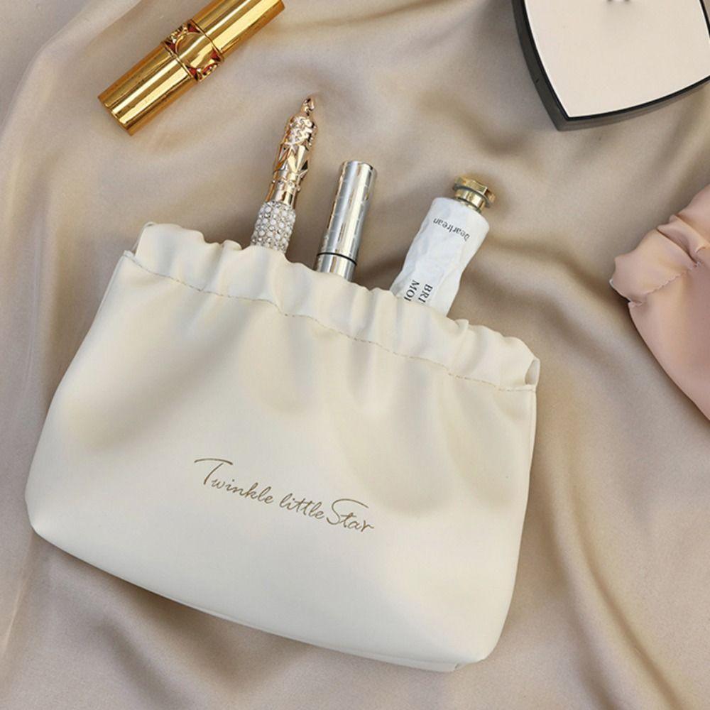 Pu Leather Lipstick Storage Bag Makeup Bag Coin Purse Portable Mini Cosmetic Bag  Outdoor