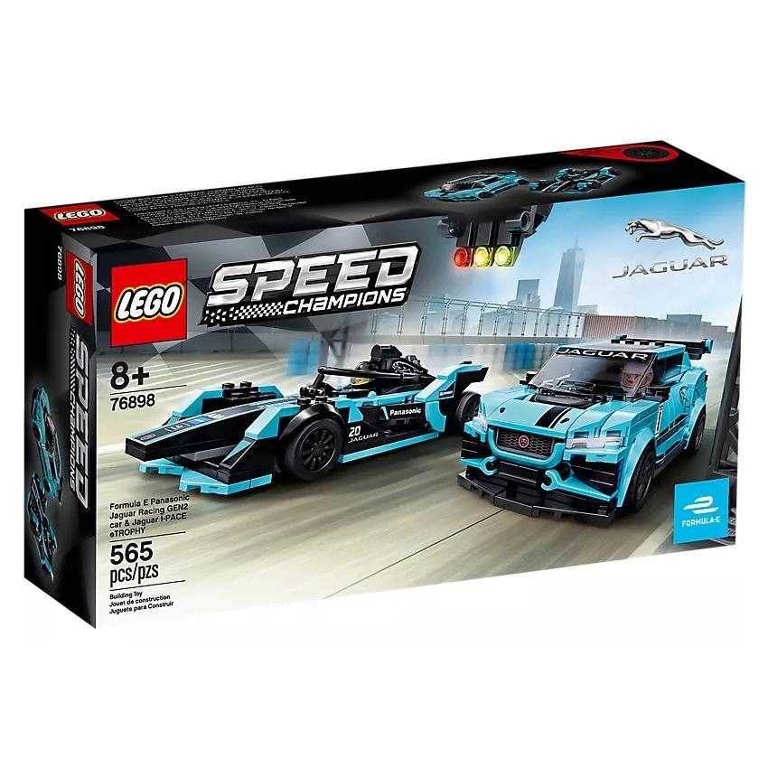 LEGO Speed Super Racing Collection Formula E &I-PACE ETROPHY Jaguar Building Blocks 76898