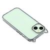 For iPhone 14 Case Cat Ear Design TPU + Acrylic Clear Phone Back Cover