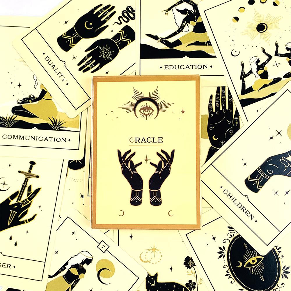 New Oracle Cards A 42 Deck English Visions Divination Edition Borad Playing Games,Family Leisure Gathering Card Games