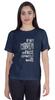 Inkmeso Women T Shirt If My Mouth Doesn't Say It My Face Definitely Will Letter Printed Sarcastic Crew Neck Top