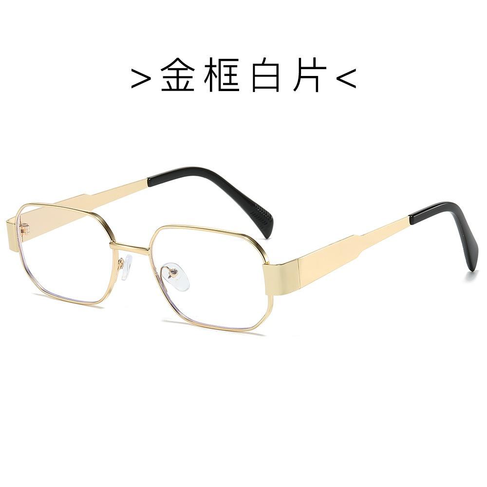 2024 Classical High Fashion Uv 400 Polygon square Vintage Sunglasses Low Moq Custom Luxury Designer Men Women Metal Sunglasses sunglass