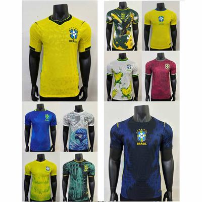 2026 Cross-border Brazil Player Version Jersey Brazil World Cup National Team Home and Away Football Jersey Short Sleeve New