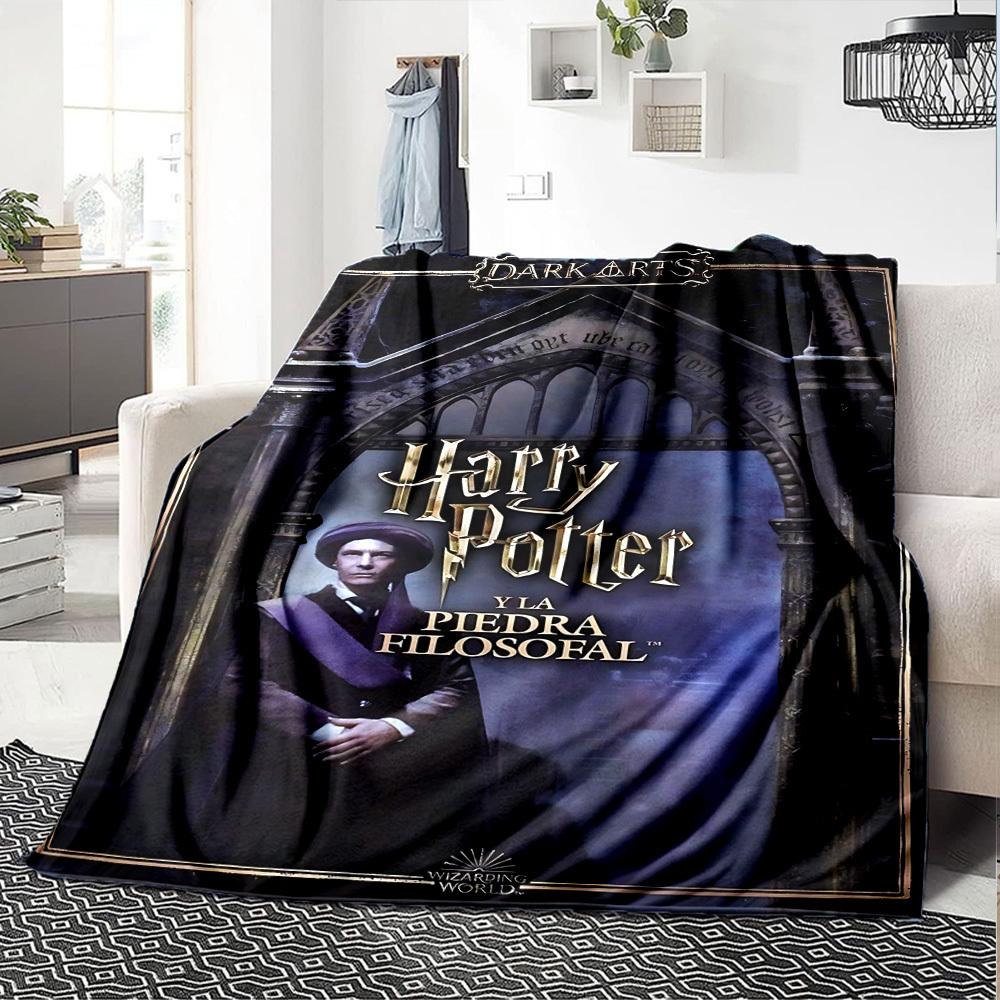 1pc Harry Potter and the Sorcerer's Stone Flannel Blanket - Soft Warm Throw for Home, Office, TravelL1360