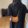 Premium Sense Niche Bag Women's Autumn and Winter Retro Shoulder Messenger Bag Dumpling Bag