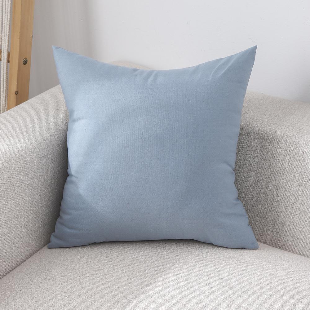 Blue Pillow Covers Plaid Home Decorative Sofa Cushion Cover 45x45cm 1PC