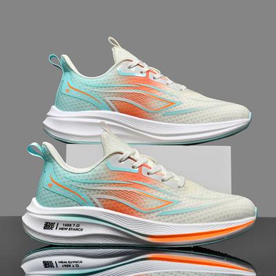 Men Sports Running Shoes Casual Carbon Plate Marathon Breathable Lightweight Women's Comfortable Athletic Nonskid Sneakers