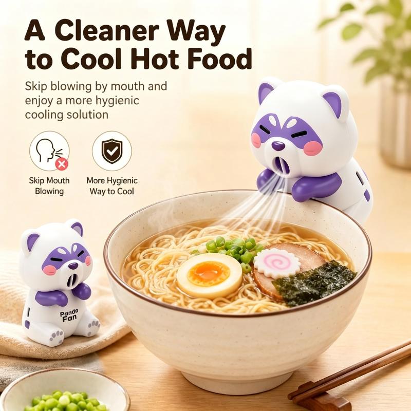 Portable Beverage Cooling Fan For Cup & Bowl Cute Animals Mini Desk Fan For Quick Coffee Soup Cooling Office Home Gadget