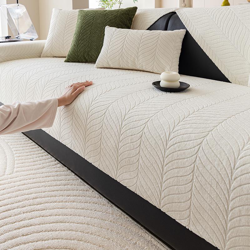 

2026 Modern Non-Slip Sofa Cushion - All-Season, Solid Color, High-End Feel Cover. 70x70cm