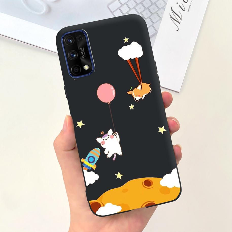 For Realme 7 5G Case RMX2111 Cover New Fashion Flower Girls Painted Funda Soft TPU Cases For Realme 7 Pro Realme7 RMX2155 Bumper
