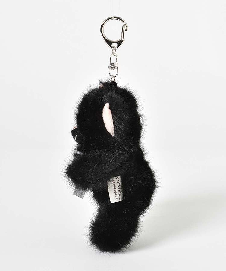 Fluffy Animal Mascot Plush Keychain Key Charm Bag Charm Charm Cat Cat Calico Chick Koala (Calico)