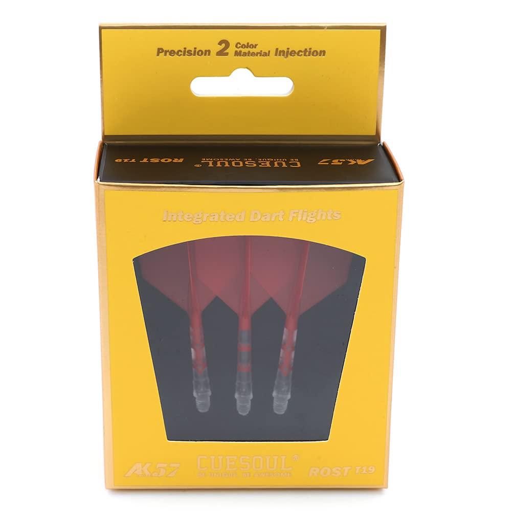 CUESOUL ROST T19 Integrated Flight Big Wing Shape - Red with White Ice Shaft, 3-Piece Set (CS-AK572M)