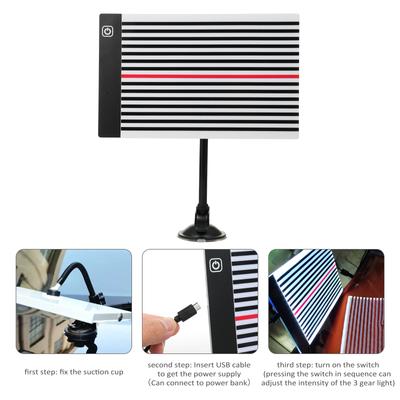 Lámpara de Línea Reflectora LED para Detectar Abolladuras sin Pintura Accesorio de Reparación de Automóviles Detector de Abolladuras para Panel de Carrocería de Coche Tamaño