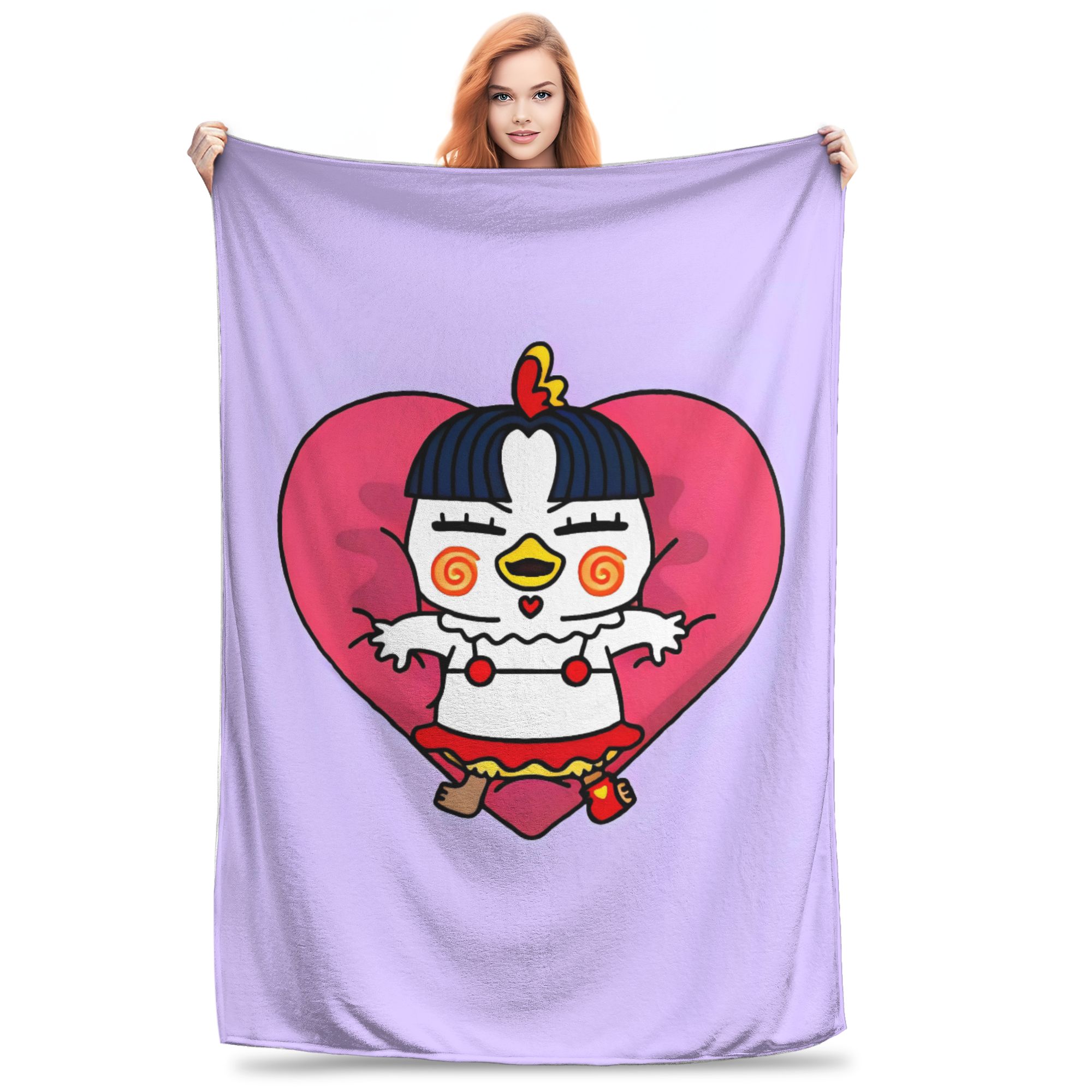 

Kwaii Anime B-Buldak RameSn Blanket Quality Super Warm Throw Blanket Winter Students Couch Chair Sofa Bed Funny Bedspread 75x90cm