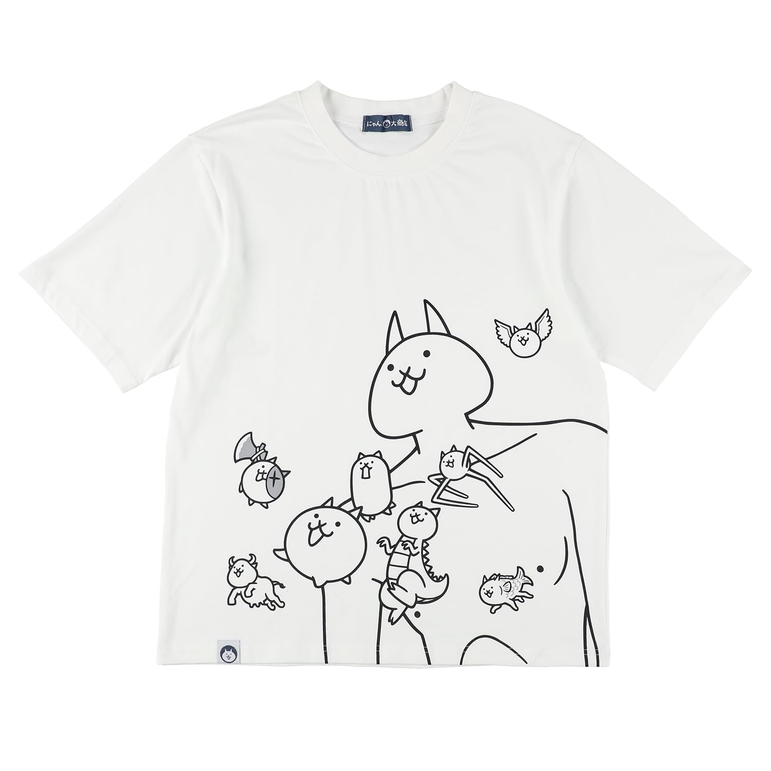 

Оригинальная белая футболка Nyanko Daishouten The Battle Cats (Кошачьи посиделки) (большой) белый