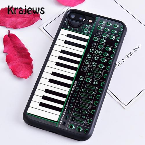 Krajews Vintage Synth Synthesizer Moog Phone Case For iPhone 17 Air 16 15 14 Plus 11 12 13 Pro Max Cover Coque
