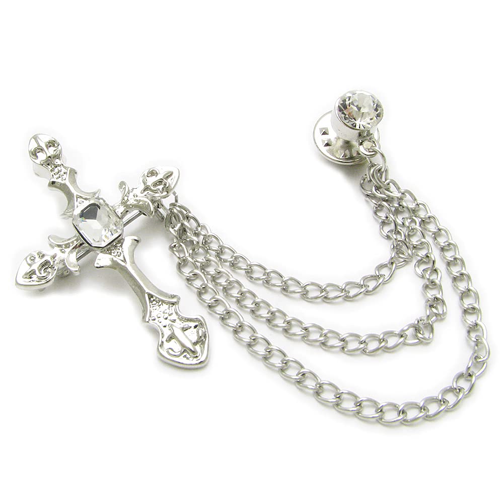 

Lapel Pin for Pin Tuck for CHS10004 Men, Cross, Crucifix, Chain, Brooch, Pin, Women,