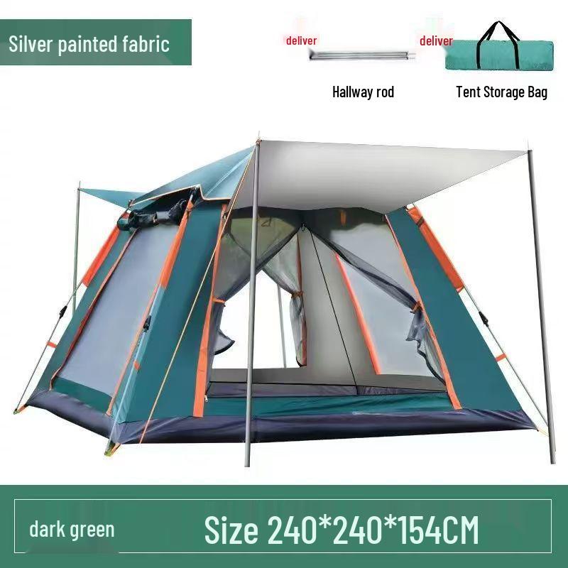 Ultra-Lightweight Automatic Camping Tent with Sun, Rain, and Mosquito Protection