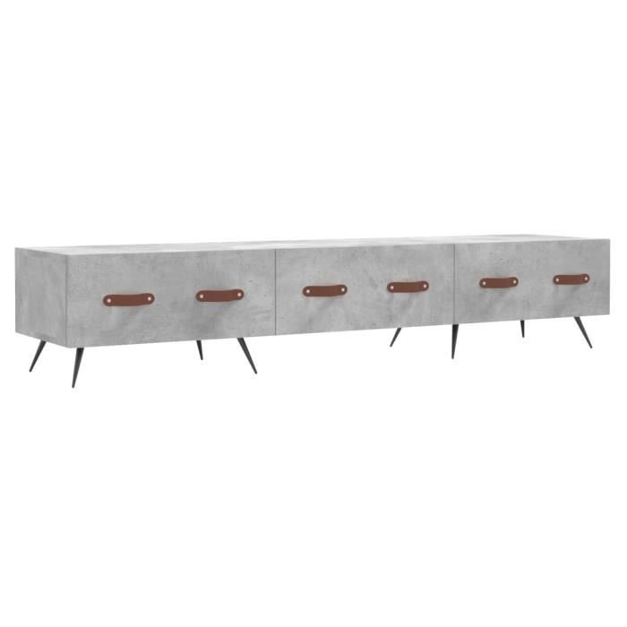 VidaXL TV Stand Concrete Grey 150x36x30 Cm Engineered Wood 829128