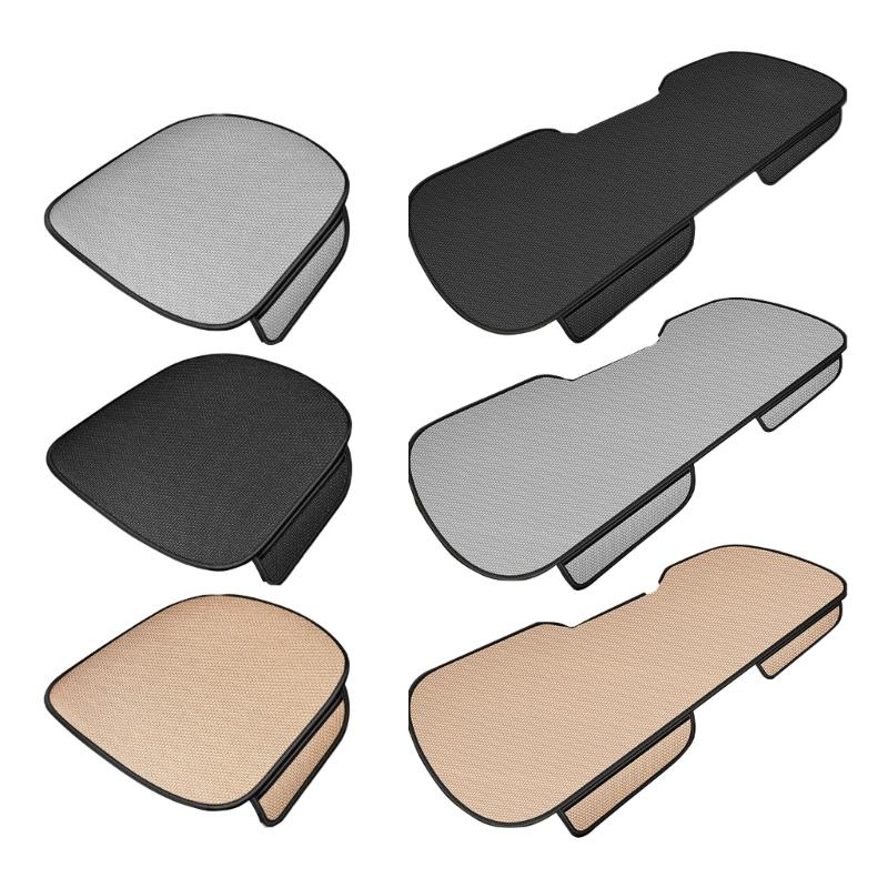 Ice Silk Auto Seat Pad Moisture Wicking Technology Nonslip Auto Seat Protector For Long Distance Driving