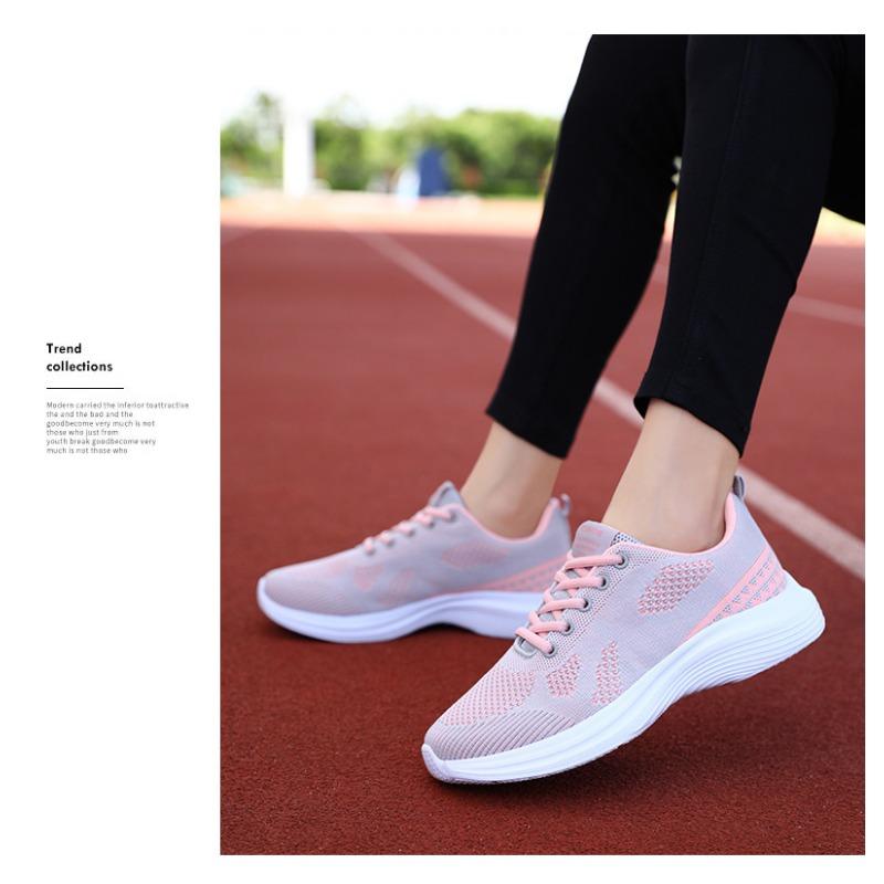 Autumn New Women's Shoes Breathable Fly Woven Mesh Running Shoes Casual Sports Shoes for Women