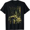 Camo American Flag Truck Patriotic US Trucking Trucker Gifts Gift Unisex T-Shirt
