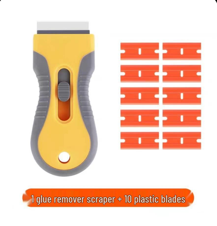 Multifunctional Double-Headed Cleaning Spatula & Scraper for Car Film and De-gluing Tasks