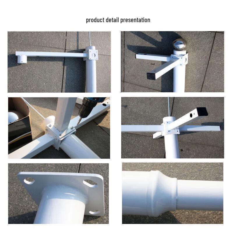 Zhi Zhou C Outdoor Stainless Steel Camera Pole Bracket CN Plug (adapter Included)
