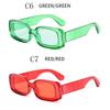 Women Square Colorful transparent Sunglasses Fashion Jelly Color Hip Hop Sunglasses Ladies classic Wild outdoor Shades Rectangle Sun Glasses