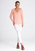 Women's Blouse - Women's Long Sleeve Blouse Pink M980 Size Xl